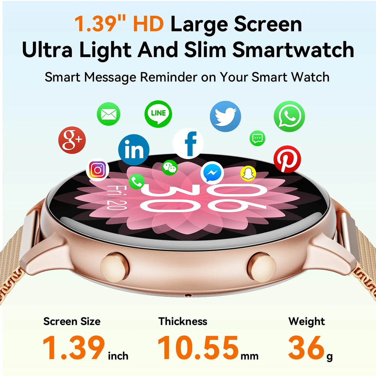 Bluetooth Calling Smartwatch IP67 Fitness Tracking Heart Rate And SpO2
