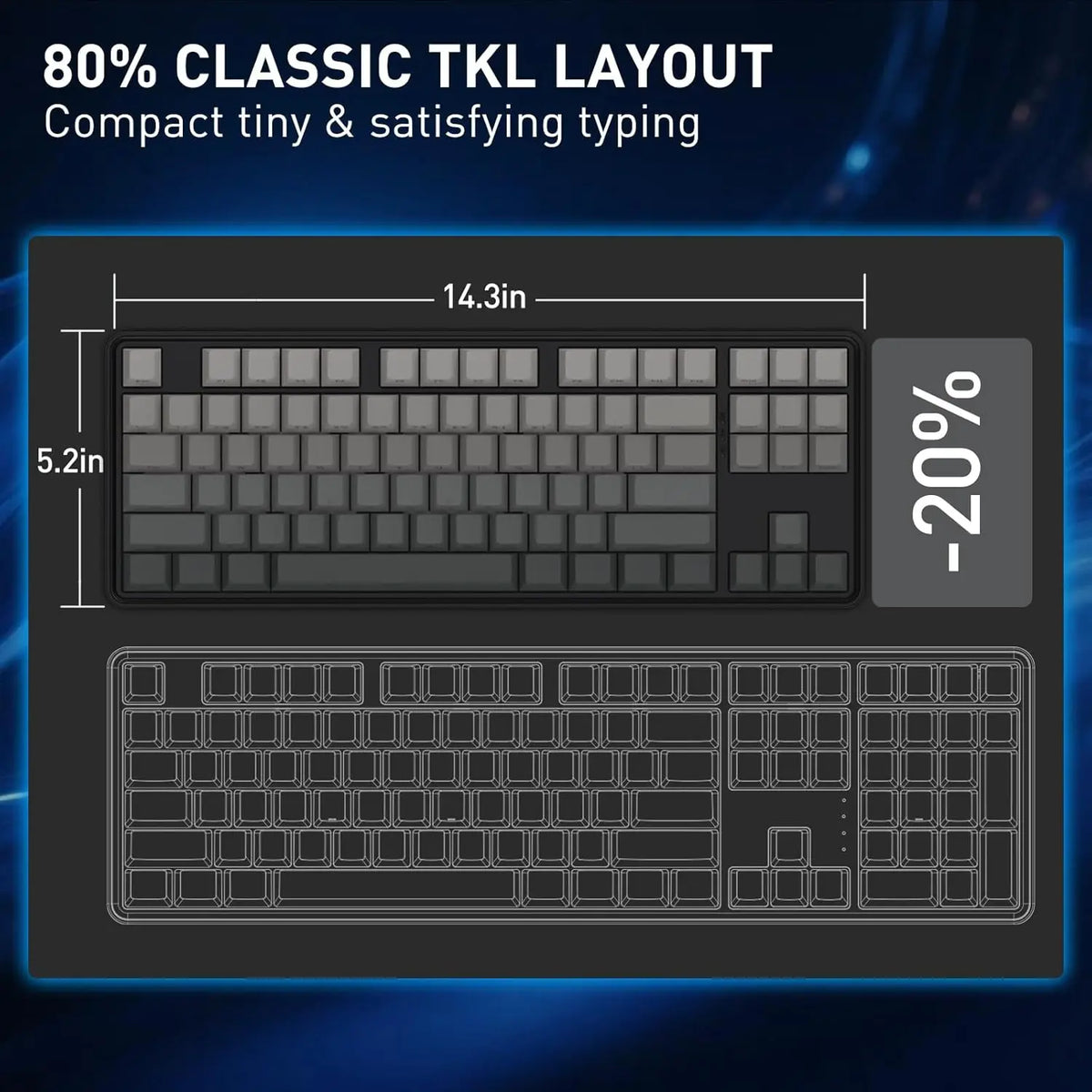 Redragon Rapid Trigger Hall Effect Magnetic Switch Gaming Keyboard