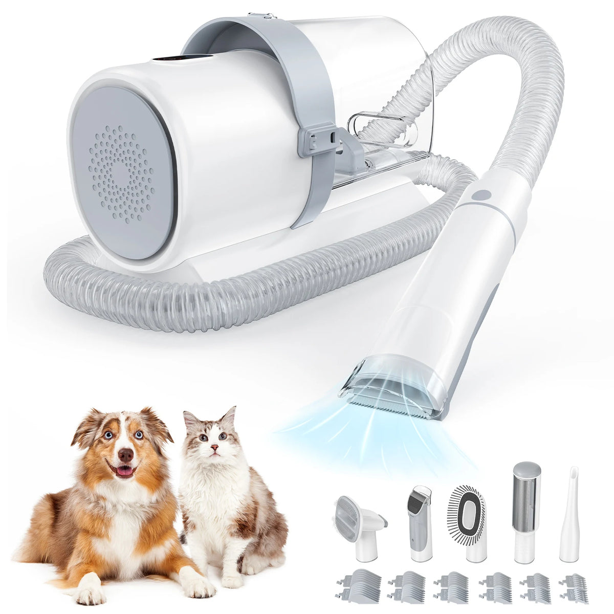 JHK Pet Grooming Vacuum Kit With Clippers And Groomer Tools