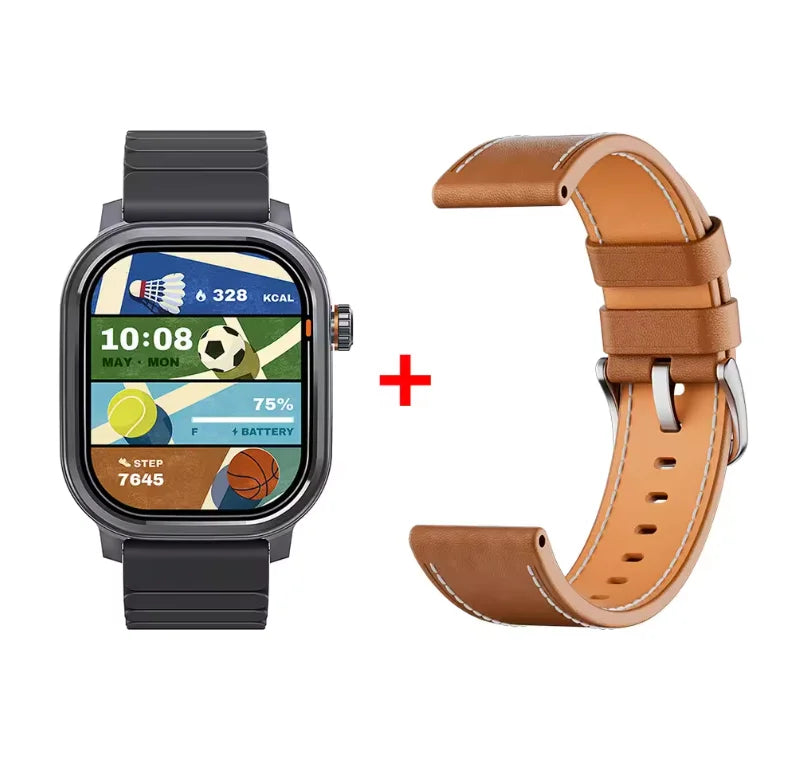 KOSPET Pulse AMOLED Smartwatch With Bluetooth Calling And Fitness Monitoring