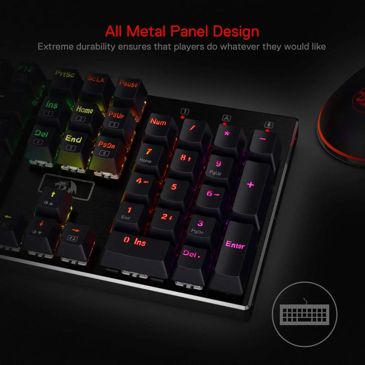 Redragon K556 RGB Mechanical Gaming Keyboard With Hot Swap Keys