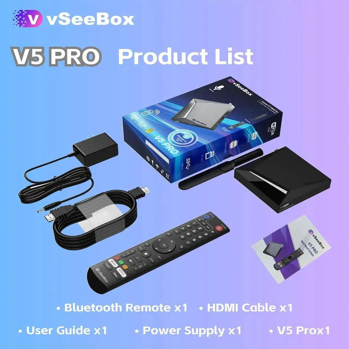 Android TV Streaming Media Box With Voice Control Support