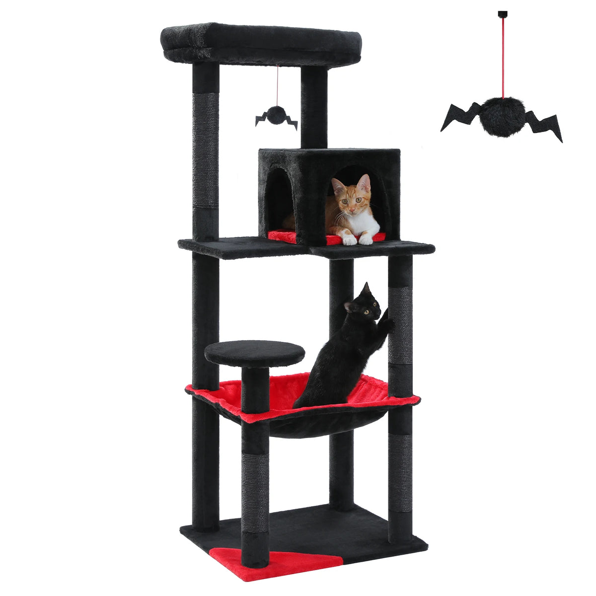 PAWZ Road Indoor Cat Tree With Hammock And Scratching Posts