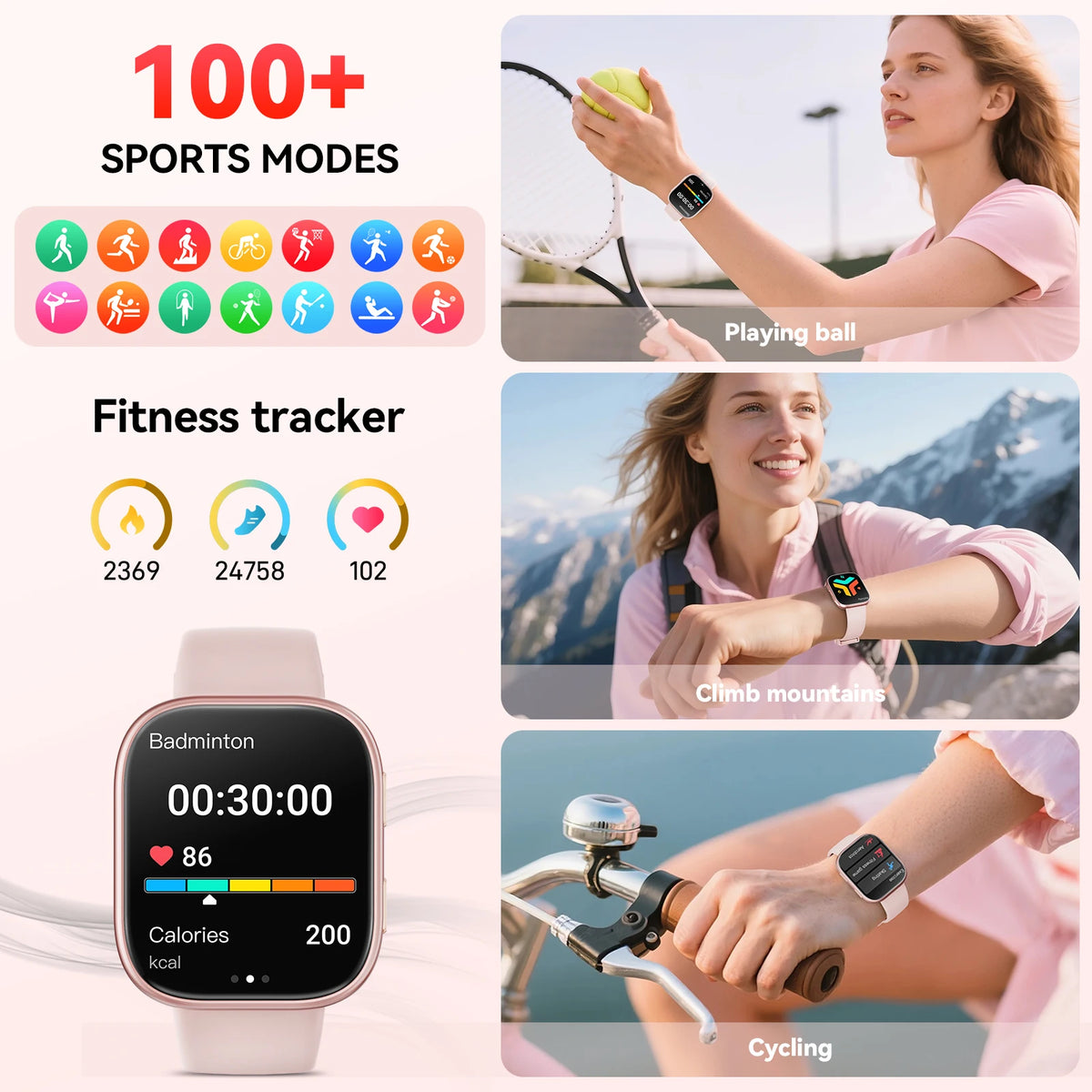 Bluetooth Call Smartwatch With Fitness Tracking And Heart Rate Monitor