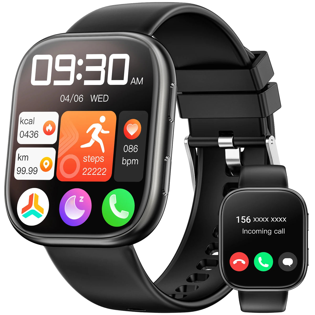 Bluetooth Call Smartwatch With Fitness Tracking And Heart Rate Monitor