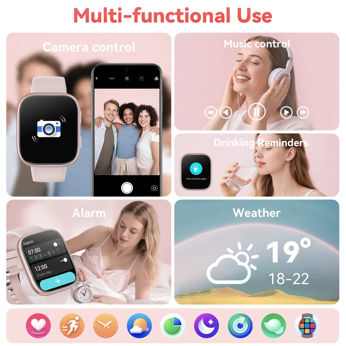 Bluetooth Call Smartwatch With Fitness Tracking And Heart Rate Monitor