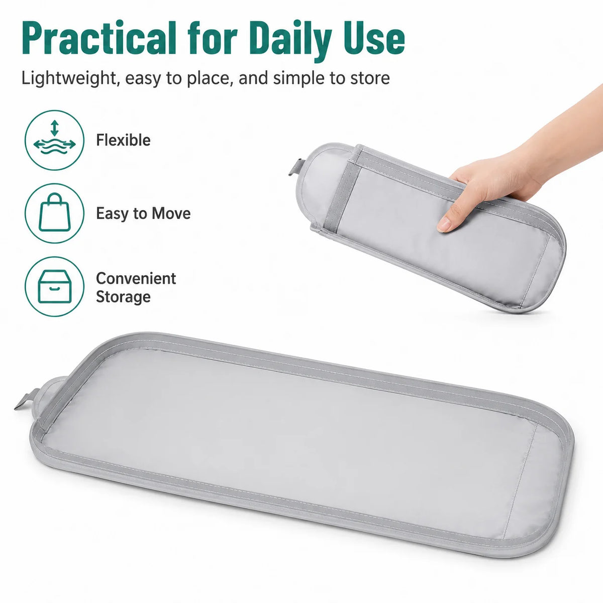 Cumrige Cat Litter Trapping Mat, Washable Waterproof Sand Catcher