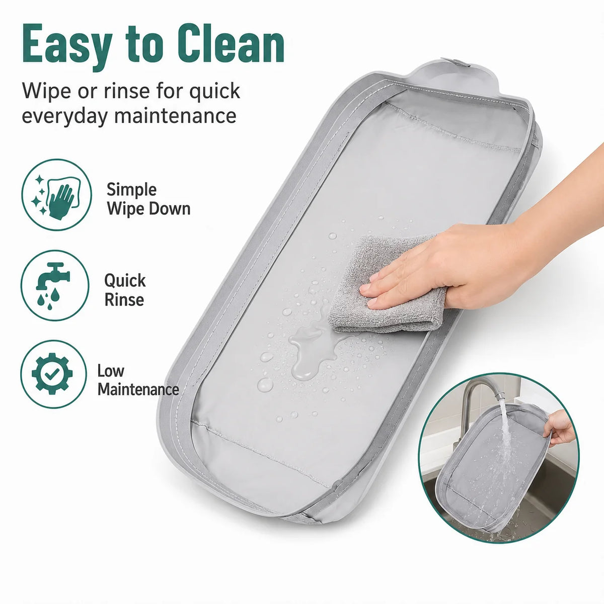 Cumrige Cat Litter Trapping Mat, Washable Waterproof Sand Catcher