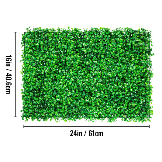 SucceBuy Artificial Boxwood Hedge Wall Panel Faux Greenery Background