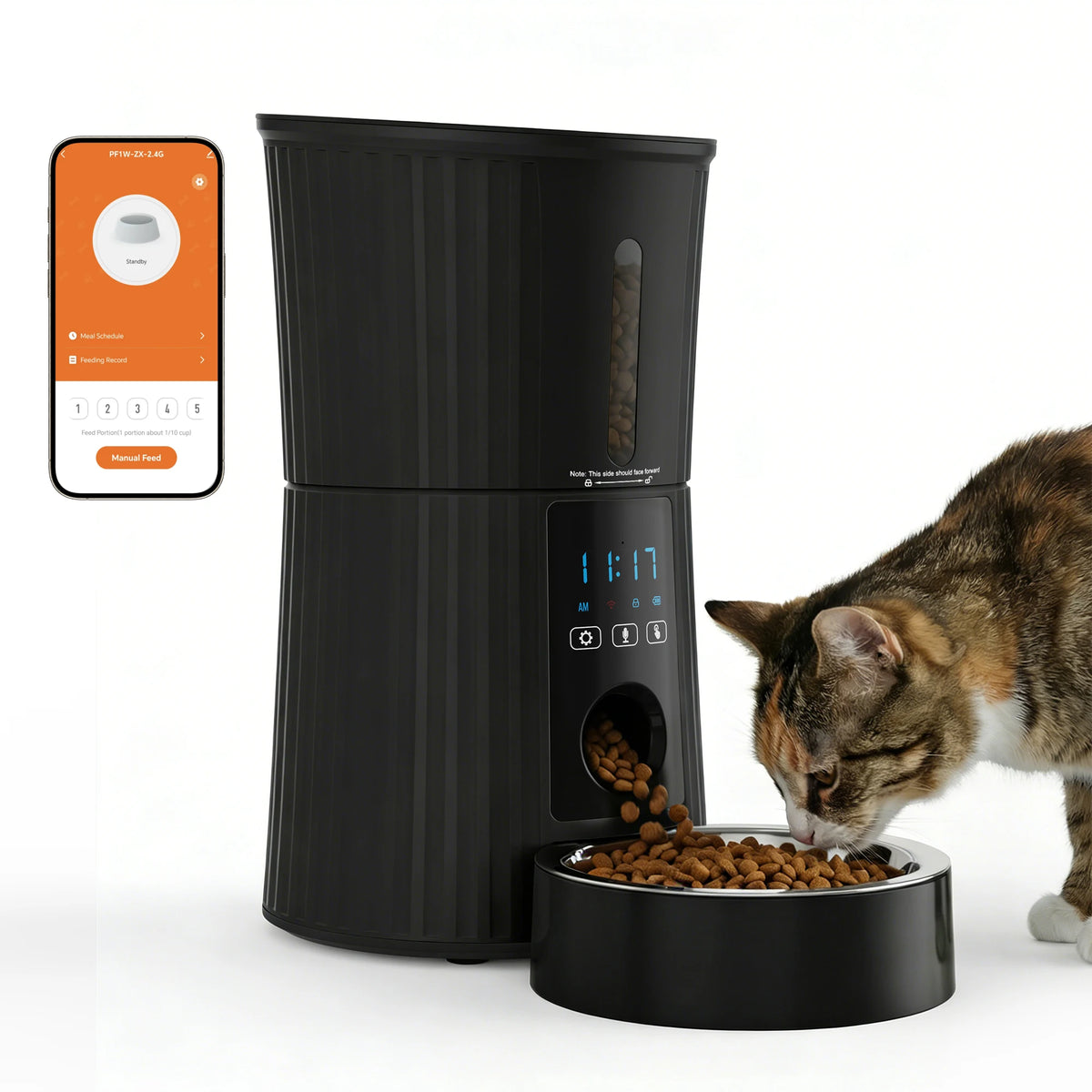 Automatic Smart Cat Feeder With Wifi App Control And Timer