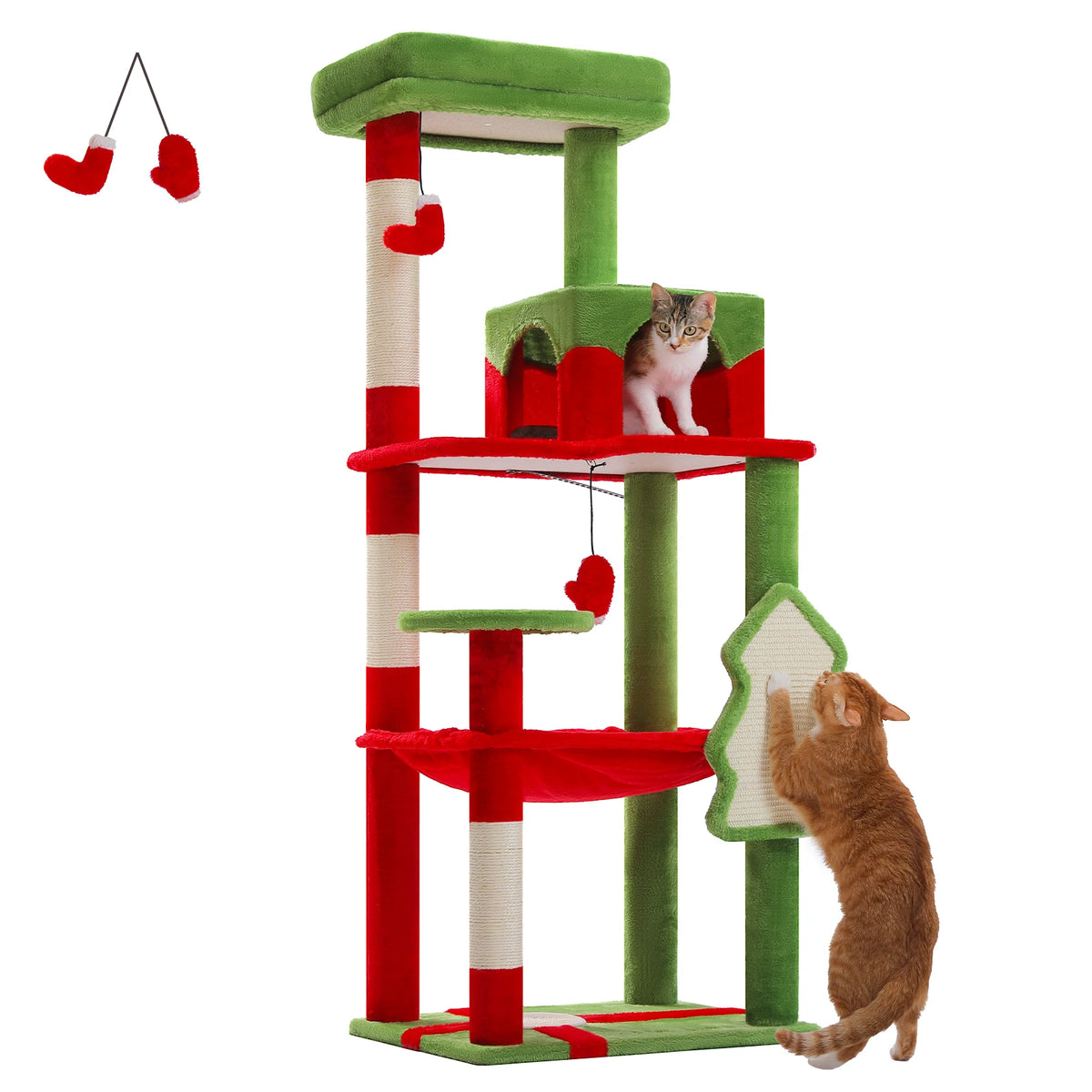 PAWZ Road Indoor Cat Tree With Hammock And Scratching Posts