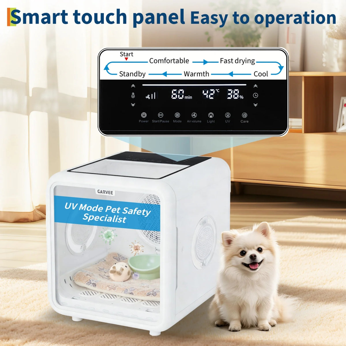 HiMISS Automatic Pet Drying Box With Quiet Smart Temperature Control