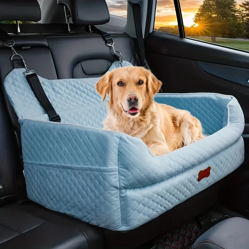 Dog Car Seat Booster With Memory Foam And Washable Cover
