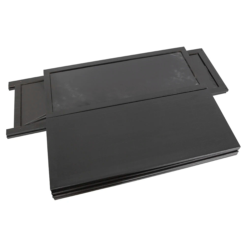 Black 3 Door Acrylic Display Case for Anime Figures Collectibles Detachable Shelves Dustproof US Stock