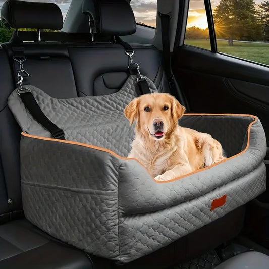 Dog Car Seat Booster With Memory Foam And Washable Cover