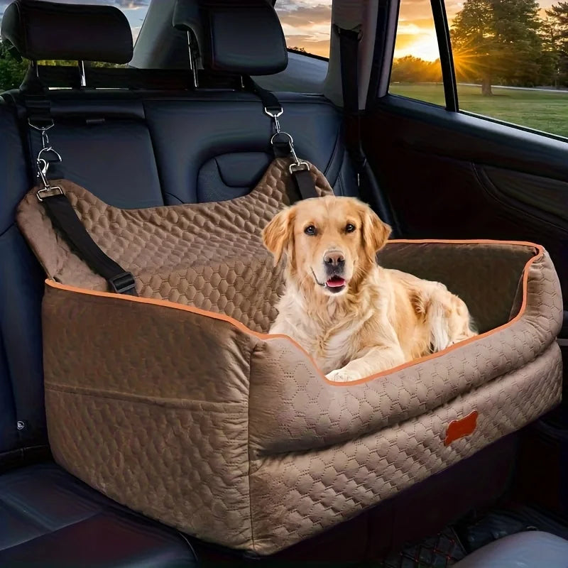 Dog Car Seat Booster With Memory Foam And Washable Cover
