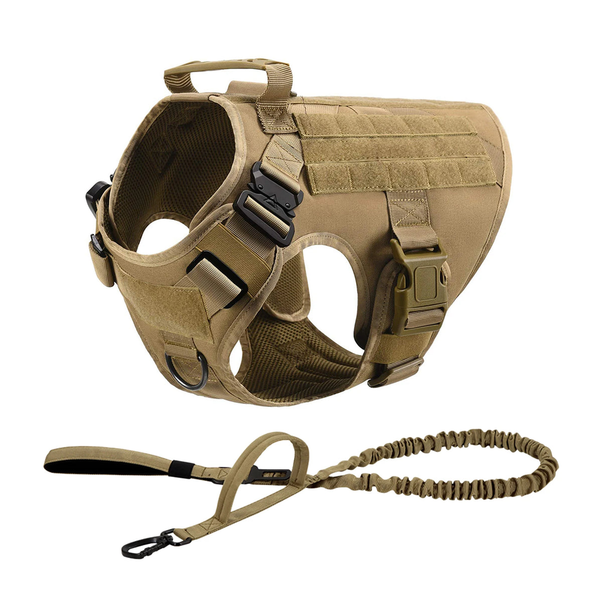 Adjustable Tactical Nylon Dog Harness With Quick Release