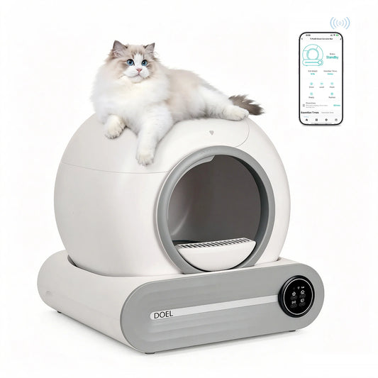 DOEL 2026 Upgrade Automatic Smart Litter Box With 65L Capacity