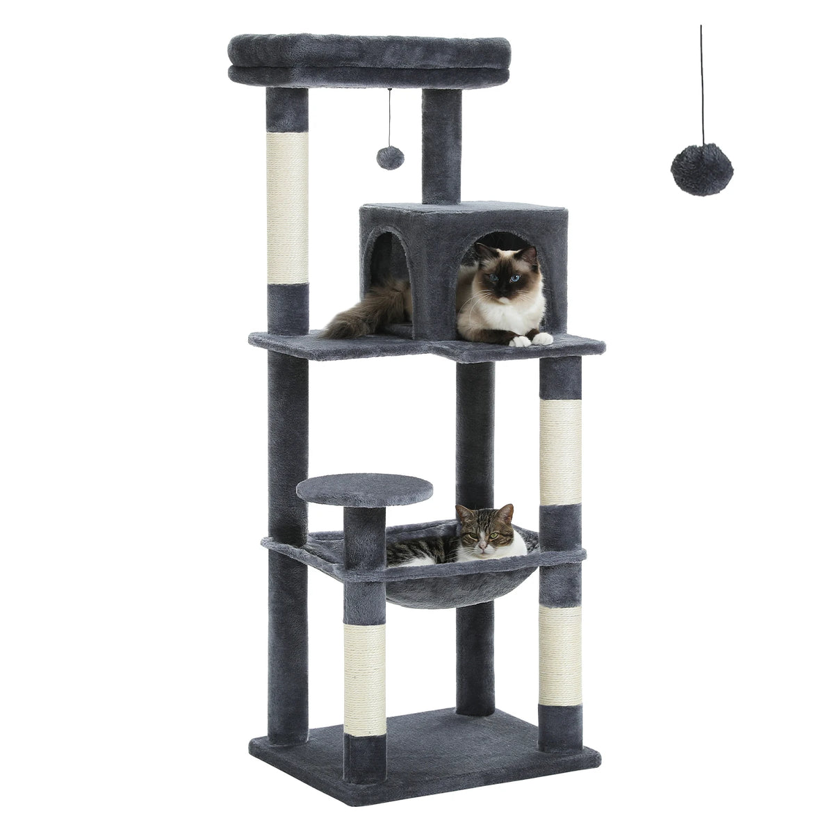 PAWZ Road Indoor Cat Tree With Hammock And Scratching Posts