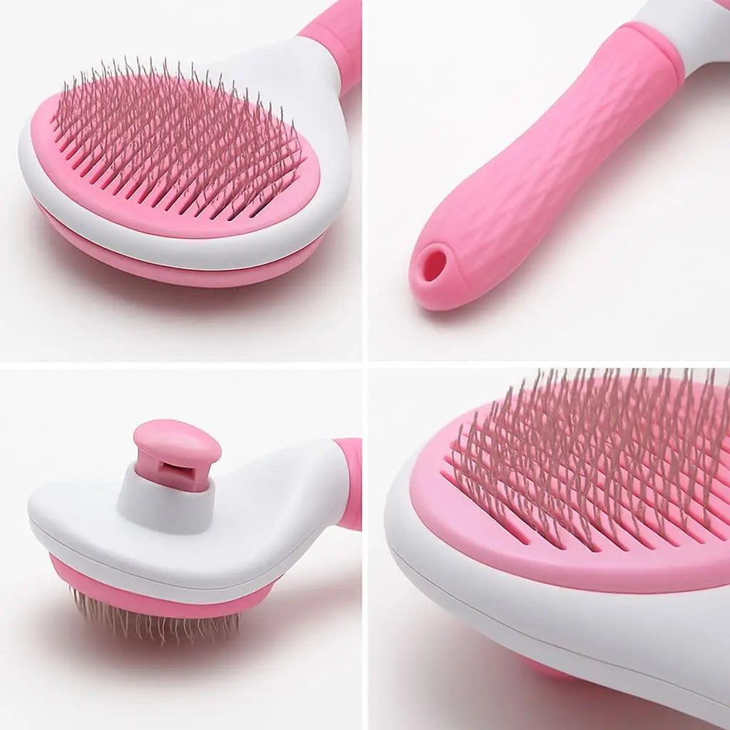 Non Slip Pet Grooming Brush ABS Plastic Easy Clean Ergonomic