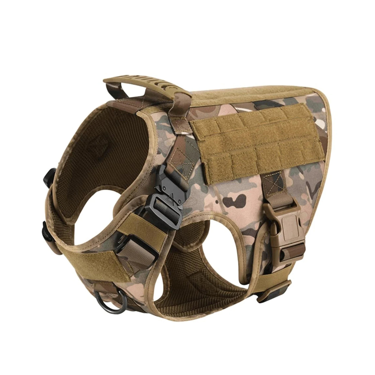 Adjustable Tactical Nylon Dog Harness With Quick Release
