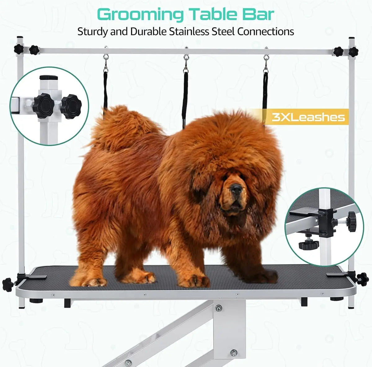 Garvee Adjustable Electric Pet Grooming Table With Grooming Arm