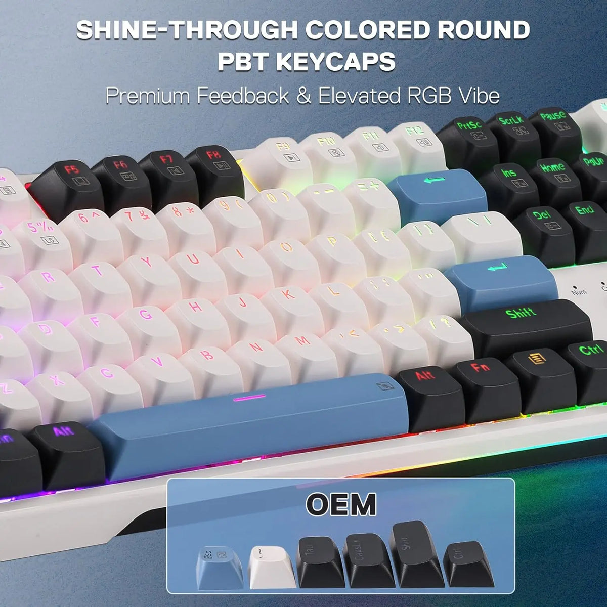 Redragon K668 Wired Mechanical Gaming Keyboard With RGB Backlighting