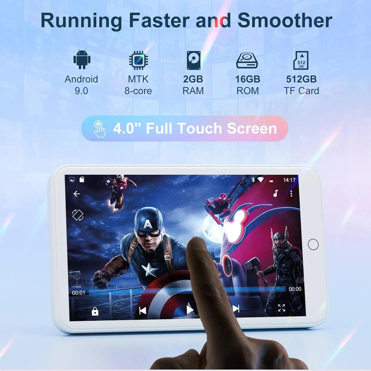 MECHEN Android MP3 Player With Bluetooth WiFi And Streaming Apps