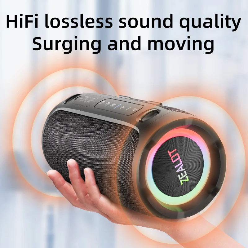 Zealot 50W Portable Bluetooth Speaker IPX6 Waterproof Outdoor