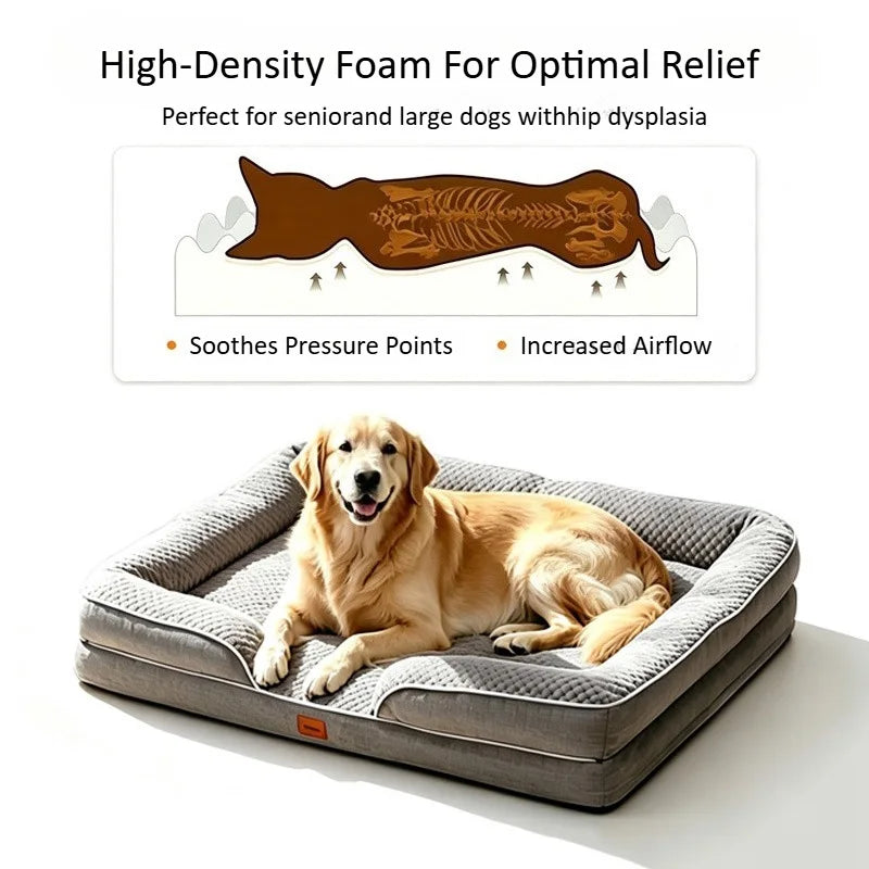 Orthopedic Dog Sofa Bed With Memory Foam And Waterproof Cover