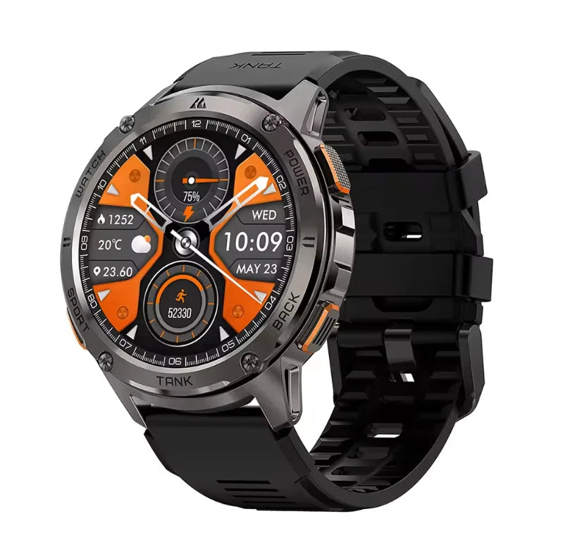 KOSPET Tank T3 AMOLED Smartwatch With Bluetooth Calling Fitness Tracking