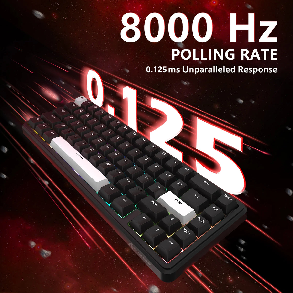 Attack Shark Hall Effect Mechanical Gaming Keyboard