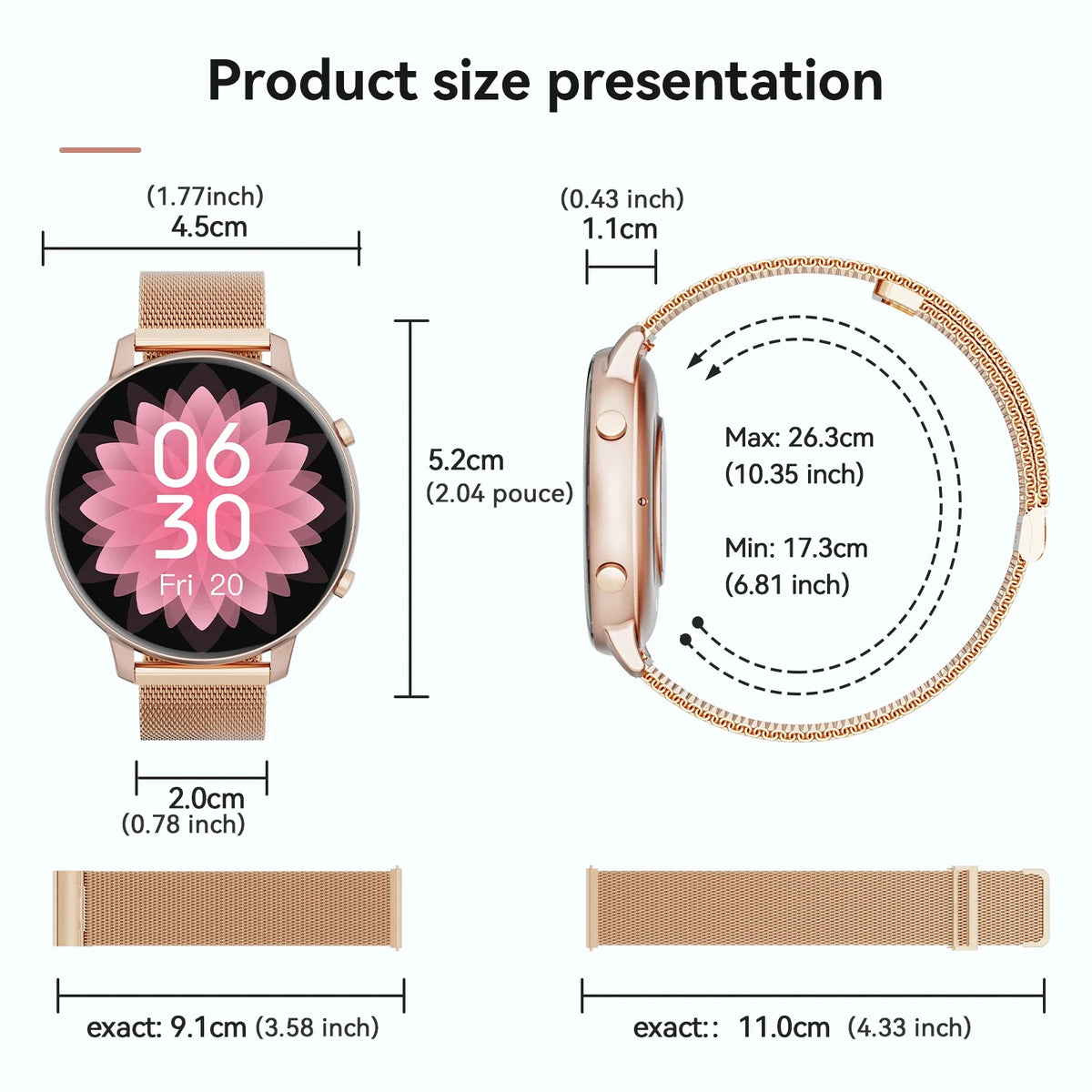 Bluetooth Calling Smartwatch IP67 Fitness Tracking Heart Rate And SpO2