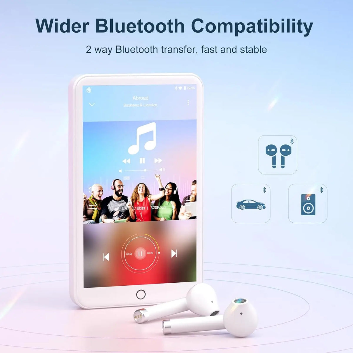 MECHEN Android MP3 Player With Bluetooth WiFi And Streaming Apps