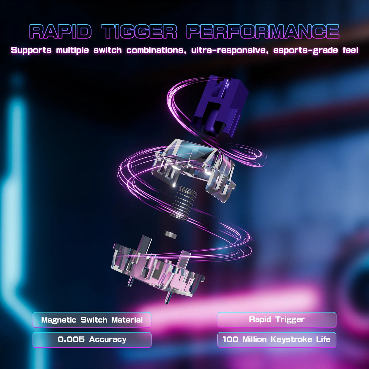 Attack Shark R85HE Hall Effect Rapid Trigger RGB Gaming Keyboard