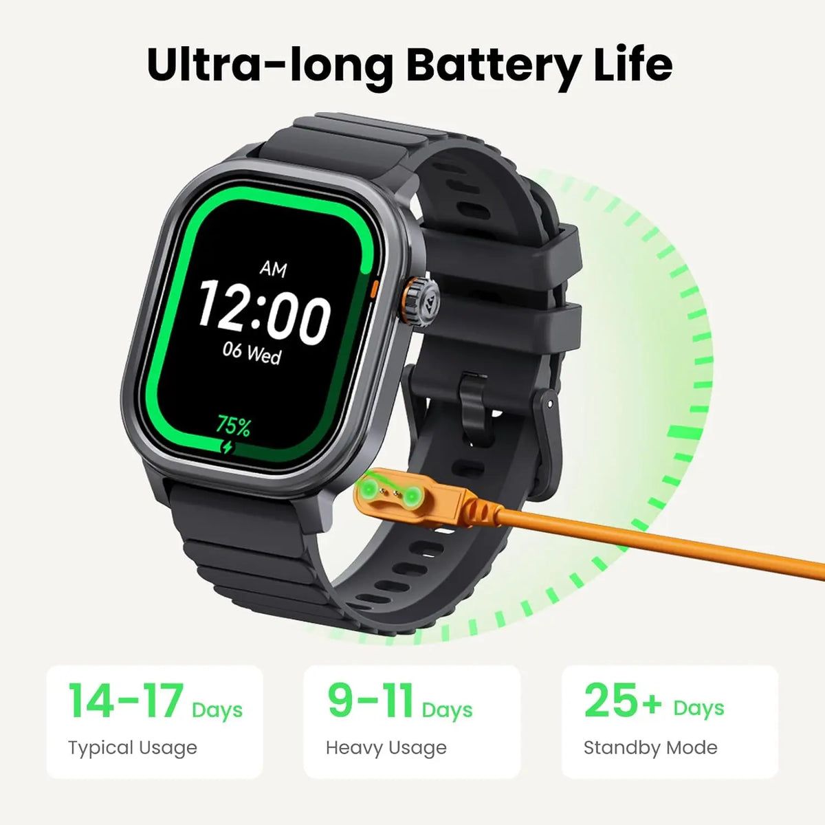 KOSPET Pulse AMOLED Smartwatch With Bluetooth Calling And Fitness Monitoring