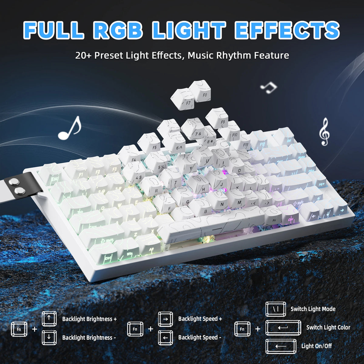 Attack Shark R82HE Wired Hall Effect Rapid Trigger Gaming Keyboard