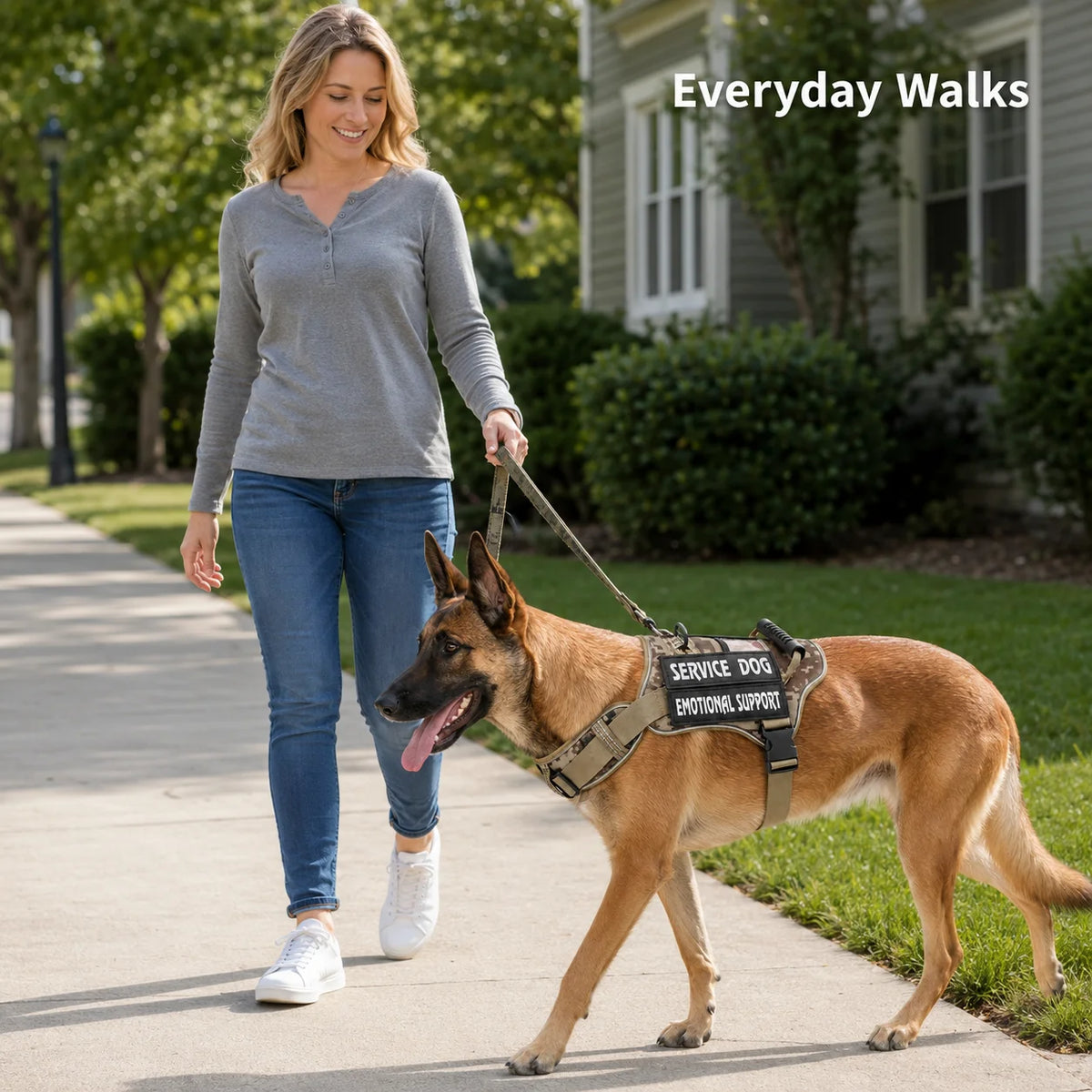 No Pull Dog Harness Vest With Handle And Reflective Trim