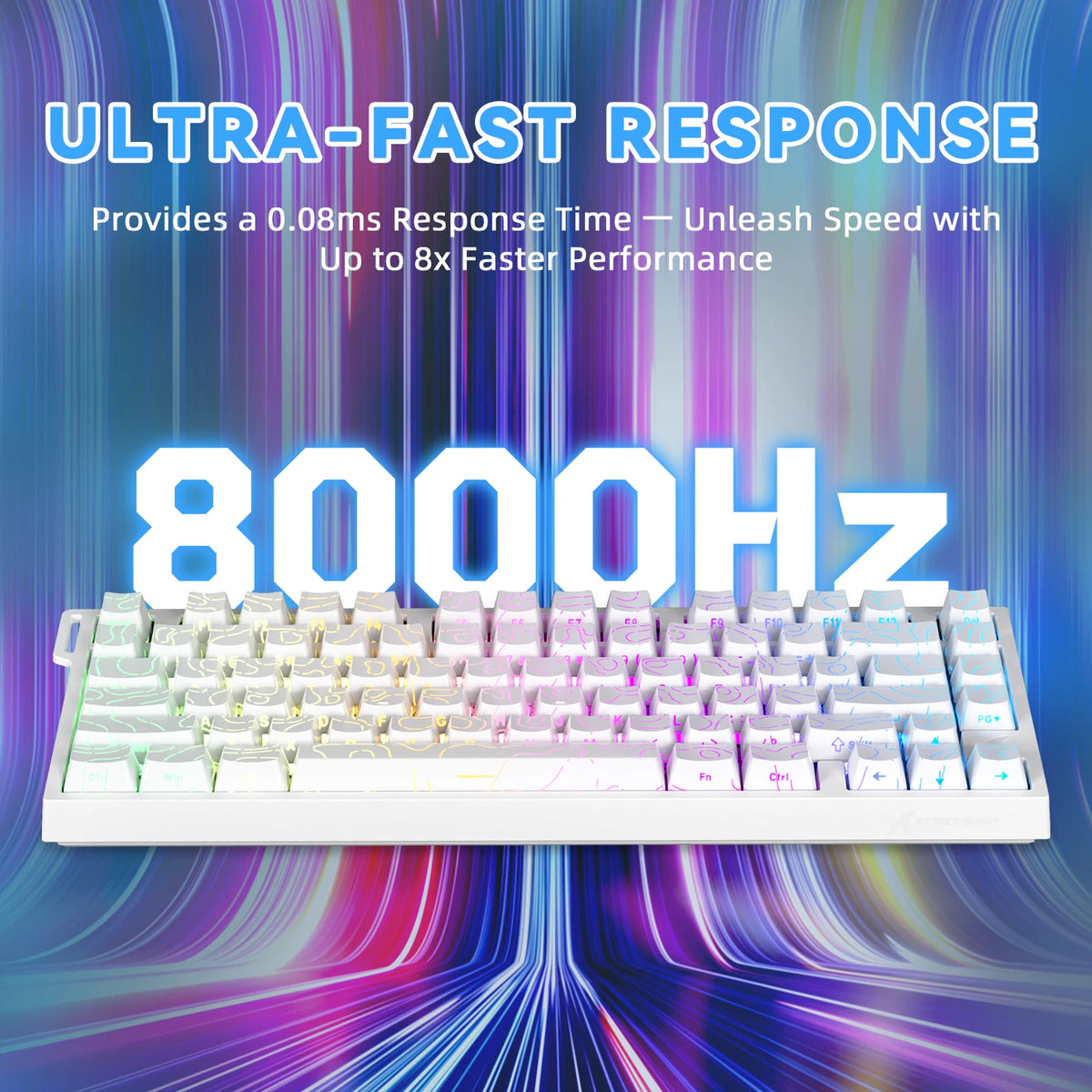 Attack Shark R82HE Wired Hall Effect Rapid Trigger Gaming Keyboard