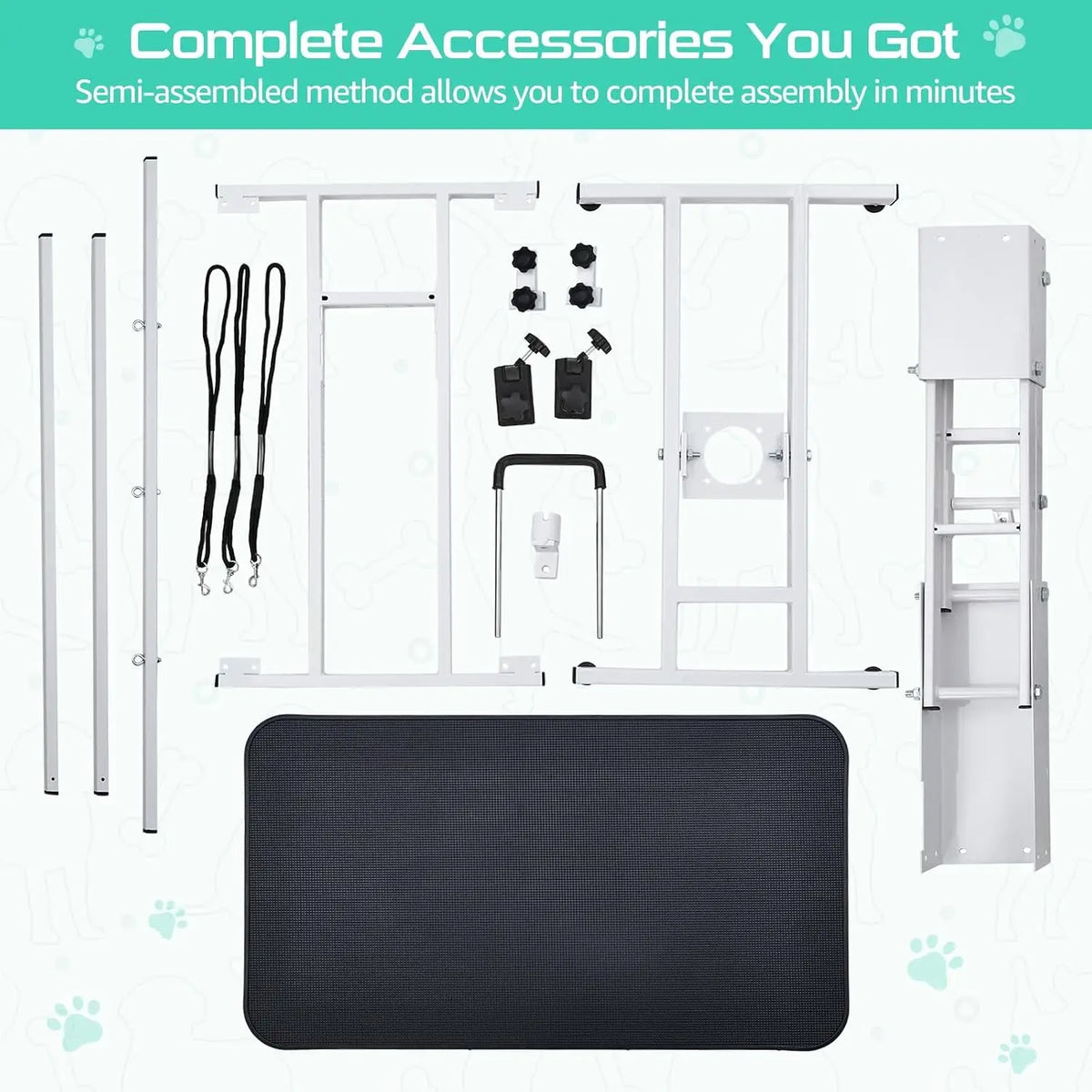 Garvee Adjustable Electric Pet Grooming Table With Grooming Arm