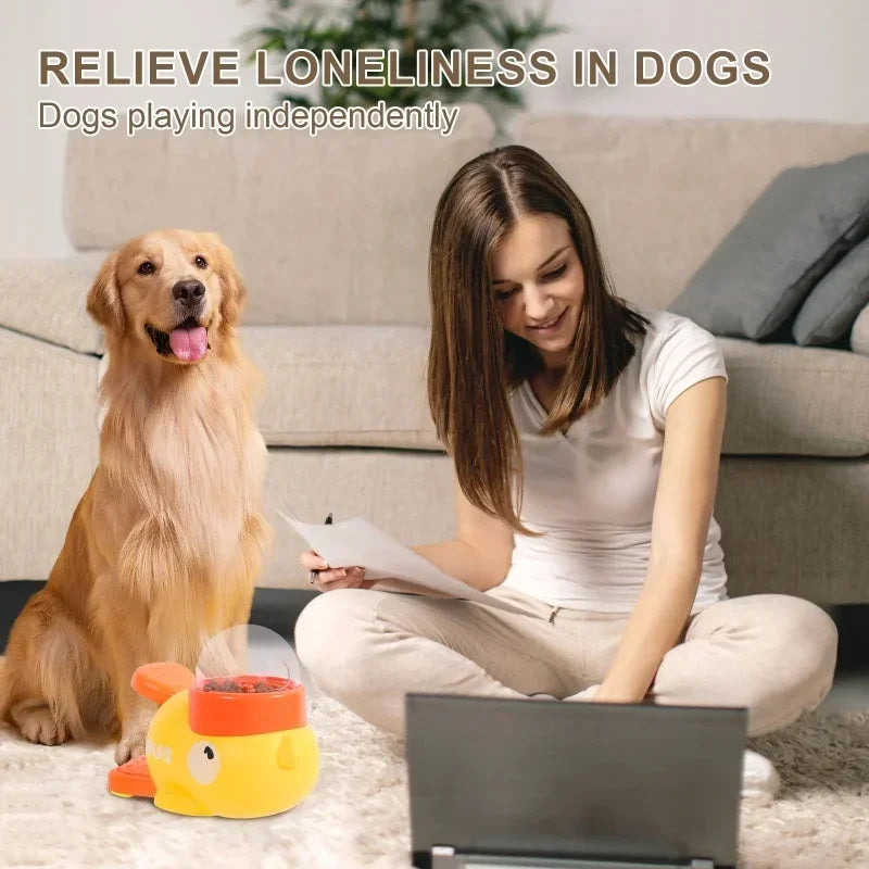 Automatic Cat Treat Feeder Toy For Interactive Play