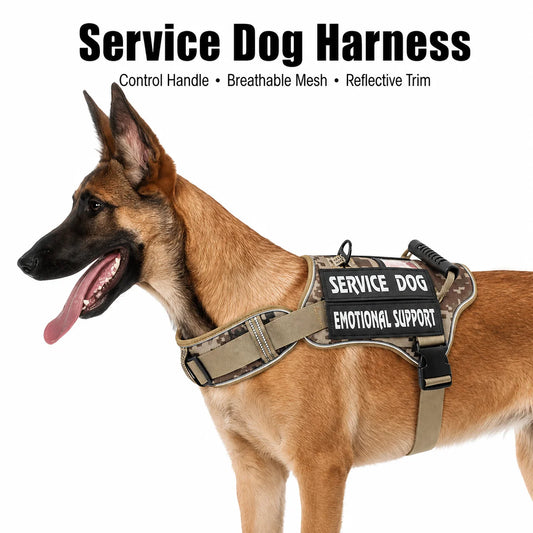 No Pull Dog Harness Vest With Handle And Reflective Trim