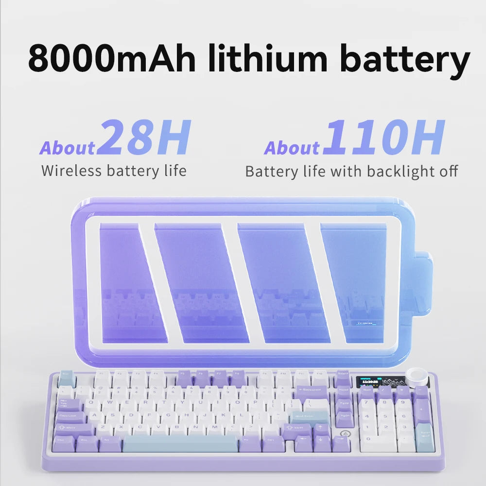 Ajazz Gasket Mount Hot Swappable Wireless RGB Mechanical Keyboard
