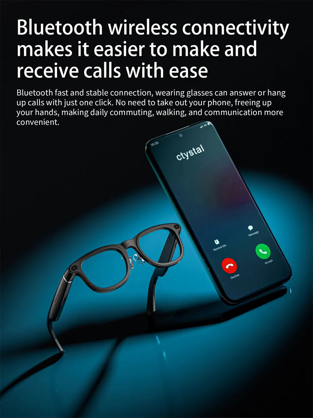 LOKMATAI X01 Smart Bluetooth Camera Glasses With Open Ear Audio