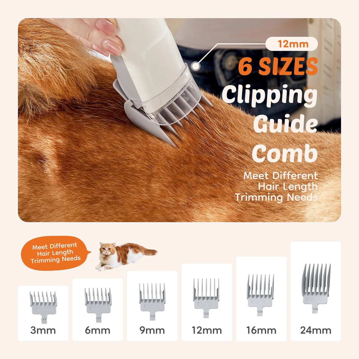 Professional Pet Grooming Vacuum Kit With 3 Suction Modes