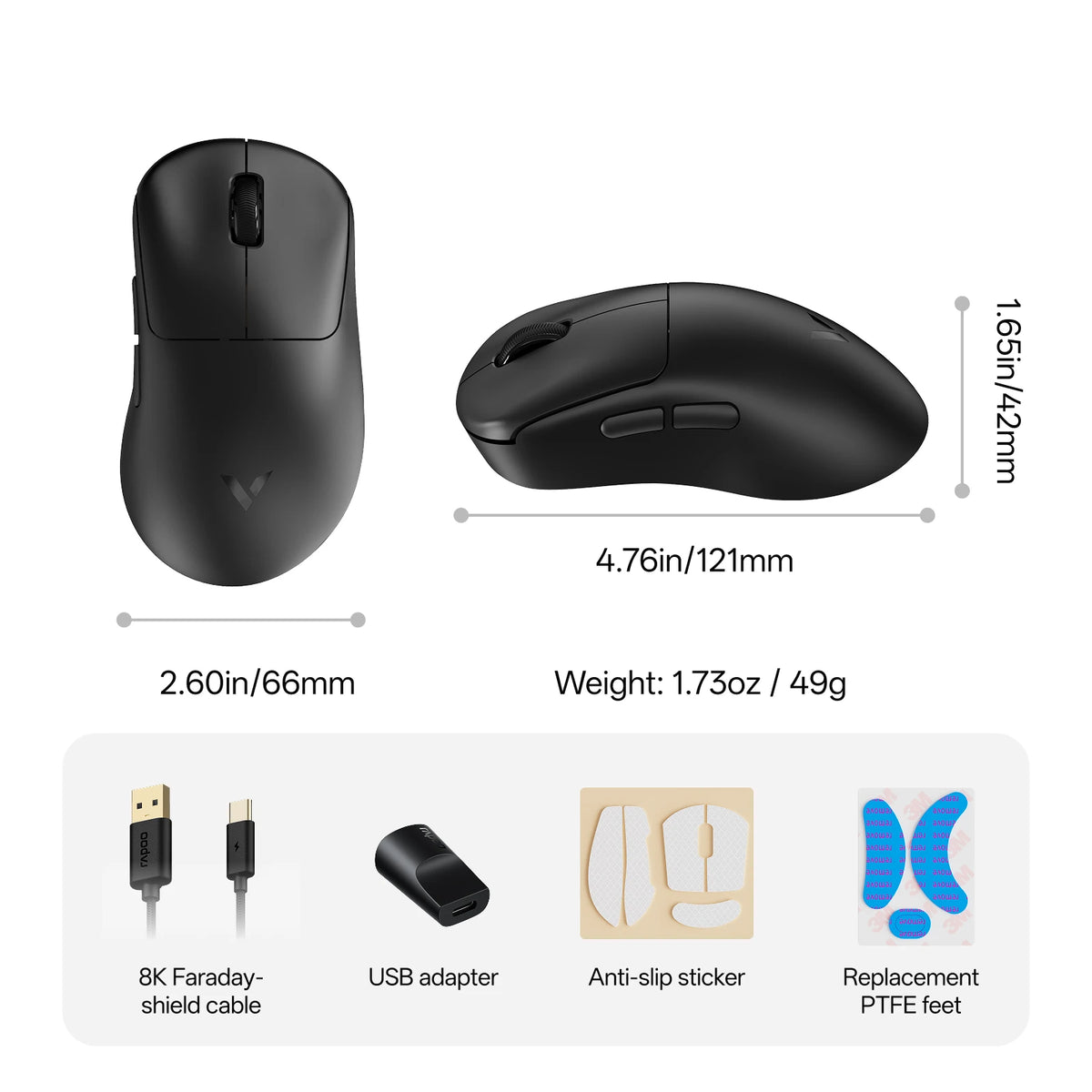 Rapoo VT3S Max Wireless Gaming Mouse With 30K DPI Sensor