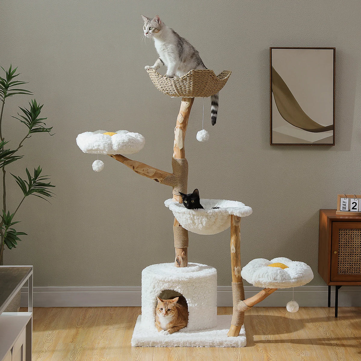 Pawz Road Multi Level Cat Condo With Sisal Scratching Posts