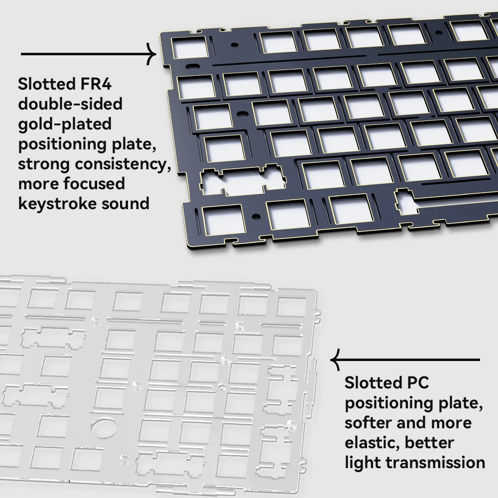 Ajazz Gasket Mount Hot Swappable Wireless RGB Mechanical Keyboard