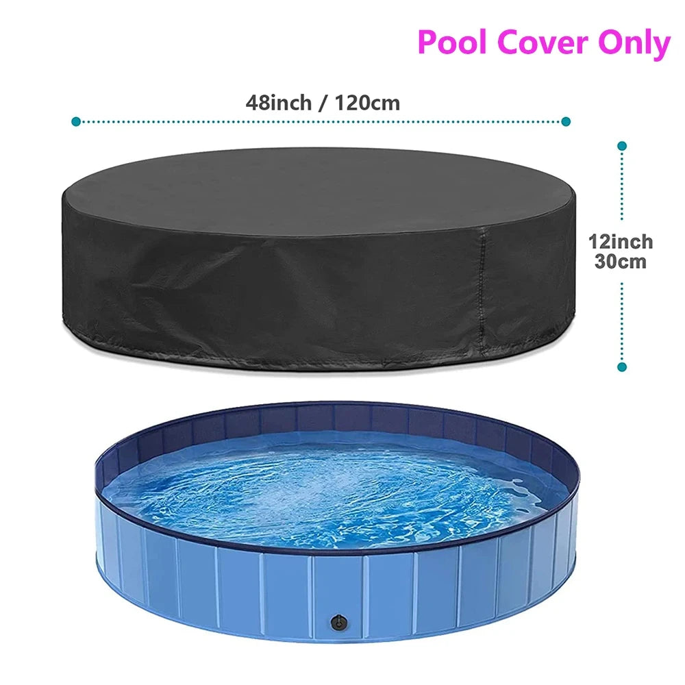 Foldable Scratch-Resistant Dog Pool Bath Tub For Large Dogs