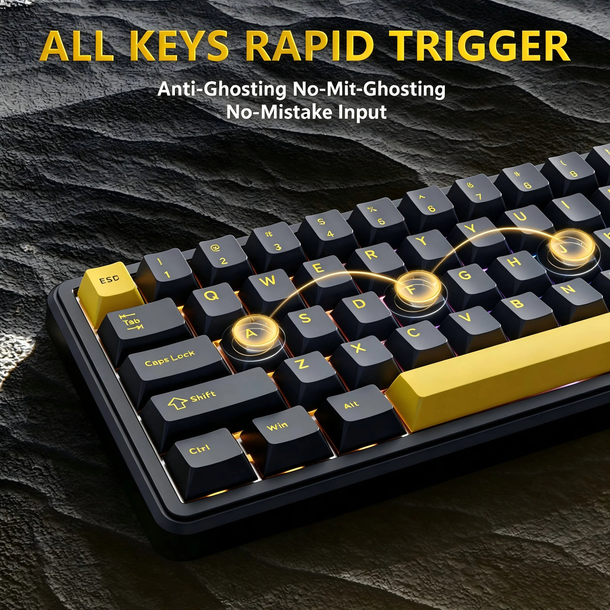 Attack Shark Hall Effect Gaming Mechanical Keyboard RGB Rapid Trigger